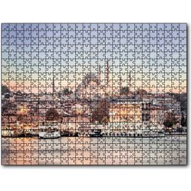 Cakapuzzle Haliçte Vapurlar ve Arkada Camiler 255 Parça Puzzle
