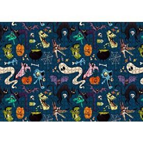 Cakapuzzle Halloween Pattern 1000 Parça Puzzle