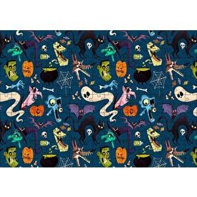 Cakapuzzle Halloween Pattern 120 Parça Ahşap Puzzle