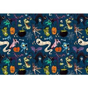 Cakapuzzle Halloween Pattern 120 Parça Ahşap Puzzle