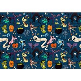 Cakapuzzle Halloween Pattern 120 Parça Ahşap Puzzle
