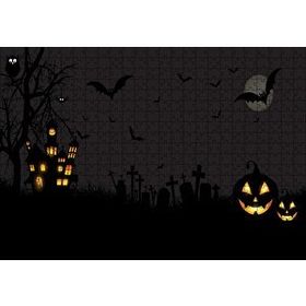 Cakapuzzle Halloween'de Dolunay 500 Parça Yapboz Mdf Puzzle