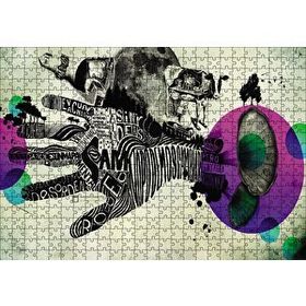 Cakapuzzle Hand Fingers Surrealism 120 Parça Ahşap Puzzle