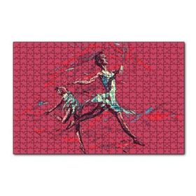 Cakapuzzle Hareketli Balerin Djital Sanat Resmi 120 Parça Ahşap Puzzle