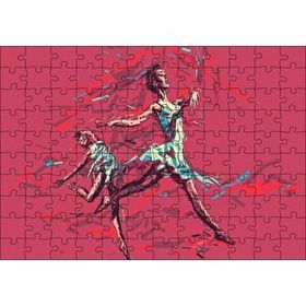 Cakapuzzle Hareketli Balerin Djital Sanat Resmi 120 Parça Ahşap Puzzle
