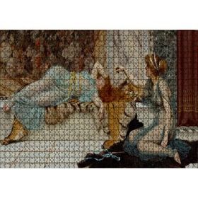 Cakapuzzle Haremde İstirahat Saati 120 Parça Ahşap Puzzle