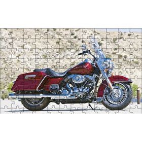 Cakapuzzle Harley Davidson Bordo Motorsiklet 120 Parça Ahşap Puzzle