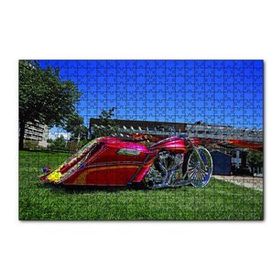 Cakapuzzle Harley Davidson Road King Görsel 120 Parça Ahşap Puzzle