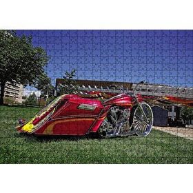 Cakapuzzle Harley Davidson Road King Görsel 120 Parça Ahşap Puzzle