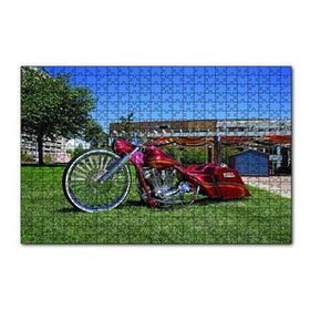 Cakapuzzle Harley Davidson Road King Görseli 120 Parça Ahşap Puzzle