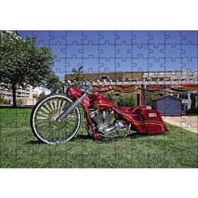 Cakapuzzle Harley Davidson Road King Görseli 120 Parça Ahşap Puzzle