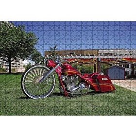 Cakapuzzle Harley Davidson Road King Görseli 120 Parça Ahşap Puzzle