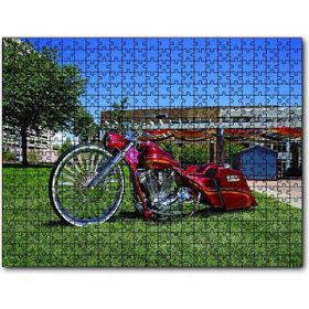 Cakapuzzle Harley Davidson Road King Görseli Ahşap 255 Parça Puzzle