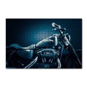 Cakapuzzle Harley Davidson Siyah Klasik Karanlık Mod 120 Parça Ahşap Puzzle