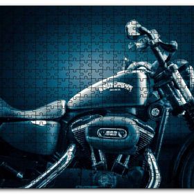Cakapuzzle Harley Davidson Siyah Klasik Karanlık Mod Mdf 1000 Parça Puzzle