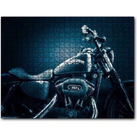 Cakapuzzle Harley Davidson Siyah Klasik Karanlık Mod Mdf 1000 Parça Puzzle