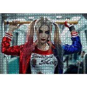 Cakapuzzle Harley Quinn Beyzbol Sopasıyla Ahşap 1000 Parça Puzzle