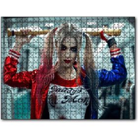 Cakapuzzle Harley Quinn Beyzbol Sopasıyla Ahşap 500 Parça Puzzle