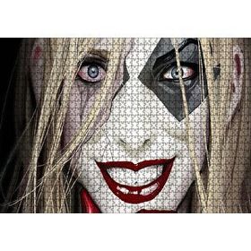 Cakapuzzle Harley Quinn Dijital Sanat Görseli 120 Parça Ahşap Puzzle