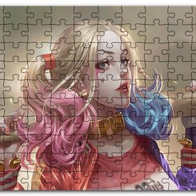 Cakapuzzle Harley Quinn ve Beyzbol Sopası Karikatürize Mdf 1000 Parça Puzzle