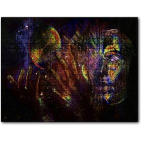 Cakapuzzle Hayal Gördüren Sanat Uzay İnsan Görseli Mdf 120 Parça Puzzle