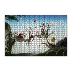 Cakapuzzle Hayaller Ülkesi Şatolar Arasındaki Köprü 120 Parça Ahşap Puzzle