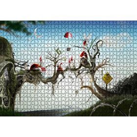 Cakapuzzle Hayaller Ülkesi Şatolar Arasındaki Köprü 120 Parça Ahşap Puzzle