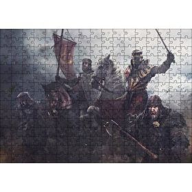 Cakapuzzle Hayat Feodaldir At Zırh Savaş Görseli 120 Parça Ahşap Puzzle