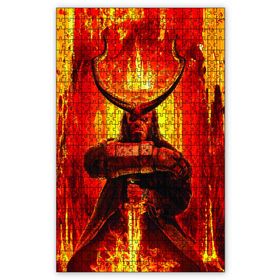 Cakapuzzle Hellboy Alevler İçinde Görseli Ahşap 255 Parça Puzzle