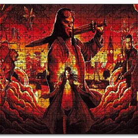 Cakapuzzle Hellboy ve Cehennem Tebası Ahşap 1000 Parça Puzzle