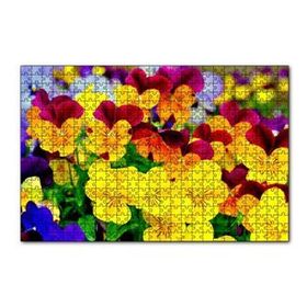 Cakapuzzle Hercai Menekşe Renkli Yaprakları Görsel 120 Parça Ahşap Puzzle
