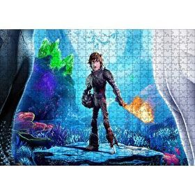 Cakapuzzle Hıçgıdık ve Alevli Asası 120 Parça Ahşap Puzzle