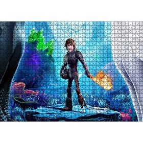 Cakapuzzle Hıçgıdık ve Alevli Asası 120 Parça Ahşap Puzzle