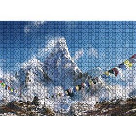 Cakapuzzle Himalayalarda Dua Bayrakları 120 Parça Ahşap Puzzle