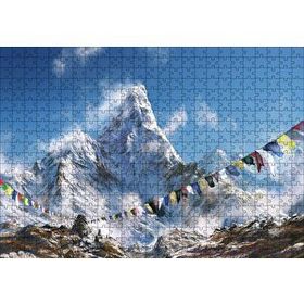 Cakapuzzle Himalayalarda Dua Bayrakları Mdf 500 Parça Puzzle