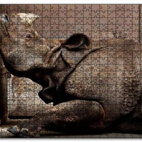 Cakapuzzle Hint Gergedanı Mdf 1000 Parça Puzzle