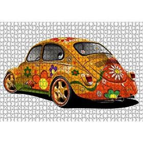 Cakapuzzle Hippi Tosbağa Mdf 1000 Parça Puzzle