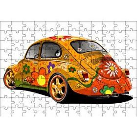 Cakapuzzle Hippi Tosbağa Mdf 120 Parça Puzzle