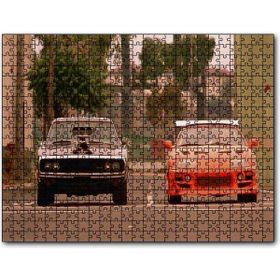 Cakapuzzle Hızlı Öfkeli Kırmızı Siyah Otomobil Mdf 1000 Parça Puzzle