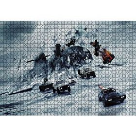 Cakapuzzle Hızlı ve Öfkeli 8 Denizaltı ve Yarış Arabaları 1000 Parça Puzzle