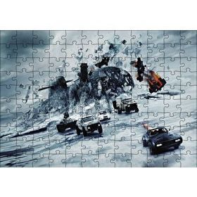 Cakapuzzle Hızlı ve Öfkeli 8 Denizaltı ve Yarış Arabaları 120 Parça Puzzle