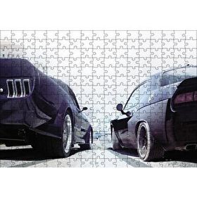 Cakapuzzle Hızlı ve Öfkeli 8 Drag Araçları 120 Parça Ahşap Puzzle