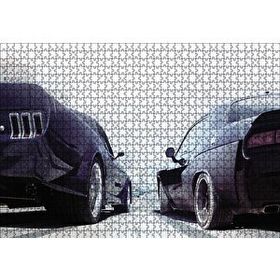 Cakapuzzle Hızlı ve Öfkeli 8 Drag Araçları Ahşap 1000 Parça Puzzle