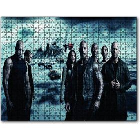 Cakapuzzle Hızlı ve Öfkeli 8 F8 Kahramanlar Mdf 120 Parça Puzzle