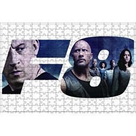 Cakapuzzle Hızlı ve Öfkeli 8 Tüm Kahramanlar 120 Parça Ahşap Puzzle