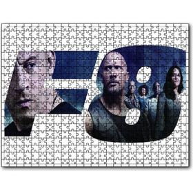 Cakapuzzle Hızlı ve Öfkeli 8 Tüm Kahramanlar Ahşap 500 Parça Puzzle