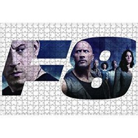 Cakapuzzle Hızlı ve Öfkeli 8 Tüm Kahramanlar Ahşap 500 Parça Puzzle