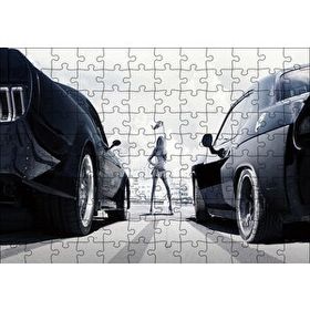 Cakapuzzle Hızlı ve Öfkeli Drag Başlıyor Görsel Mdf 120 Parça Puzzle