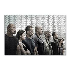 Cakapuzzle Hızlı ve Öfkeli Full Cast Afiş 120 Parça Ahşap Puzzle