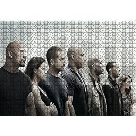 Cakapuzzle Hızlı ve Öfkeli Full Cast Afiş 120 Parça Ahşap Puzzle